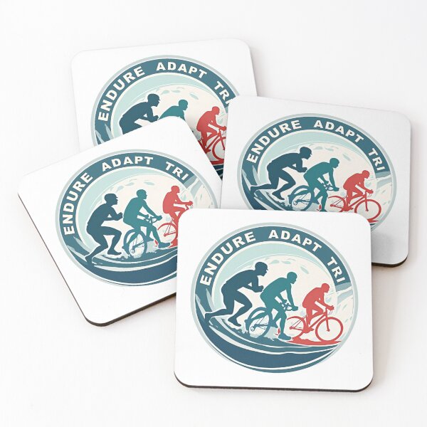 Item preview, Endure. Adapt. Tri. – Triathlon Resilience Sticker designed and sold by Triathlongram.