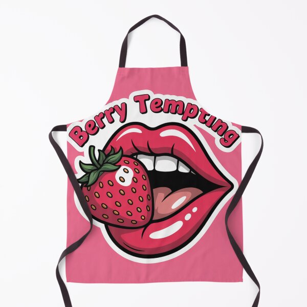 Artikelvorschau, Berry Tempting - Flirtende Erdbeerlippen Sticker entworfen und verkauft von Arthoughts.