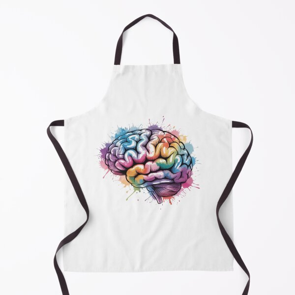 Item preview, watercolor brain designed and sold by Mateusz Majcherek.