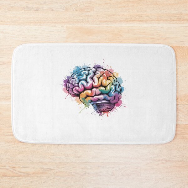 Item preview, watercolor brain designed and sold by Mateusz Majcherek.