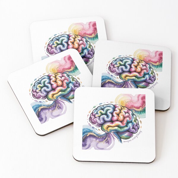 Item preview, watercolor brain designed and sold by Mateusz Majcherek.