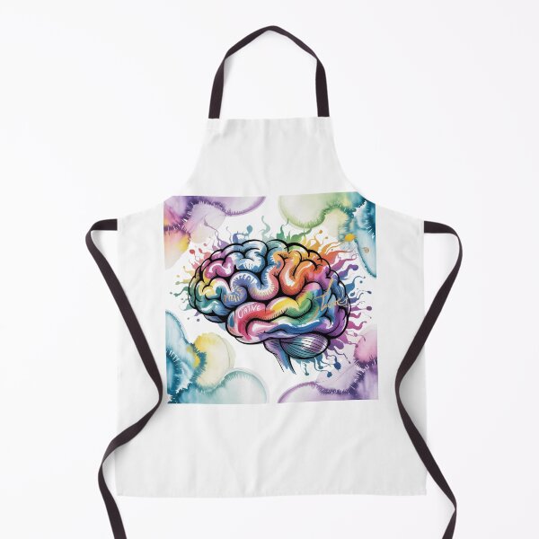 Item preview, watercolor brain designed and sold by Mateusz Majcherek.