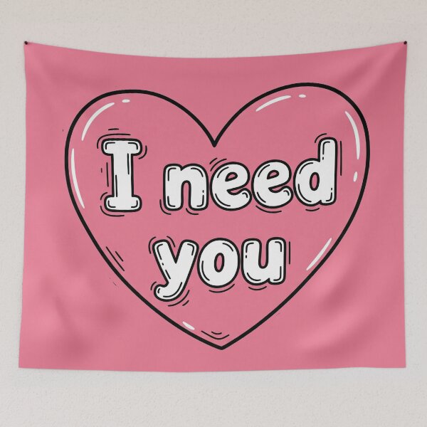 Item preview, I Need You (Pink Heart) designed and sold by Owcomm.