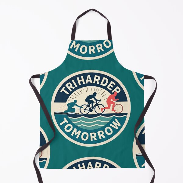 Item preview, “Tri Harder Tomorrow” – Humorous Motivation for Triathletes designed and sold by Triathlongram.