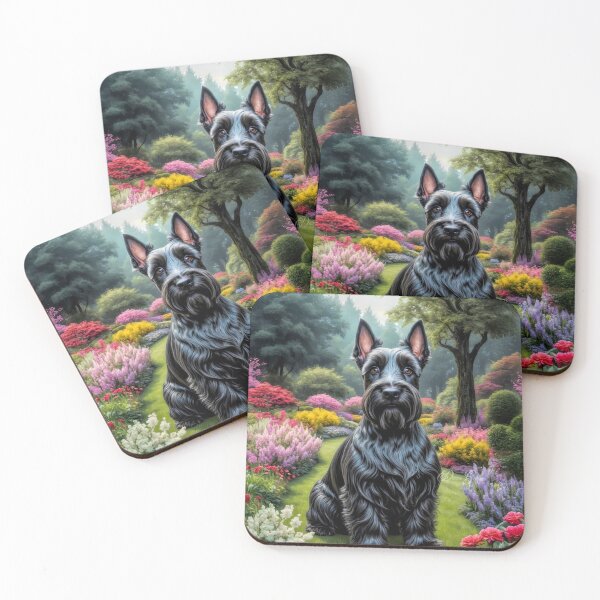 Item preview, Fergus Scottish Terrier Dog Portrait Painting designed and sold by Heart and Soul Studio.
