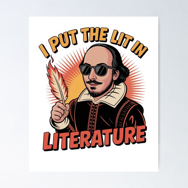 Item preview, I Put The LIT In Literature designed and sold by Mateusz Majcherek.