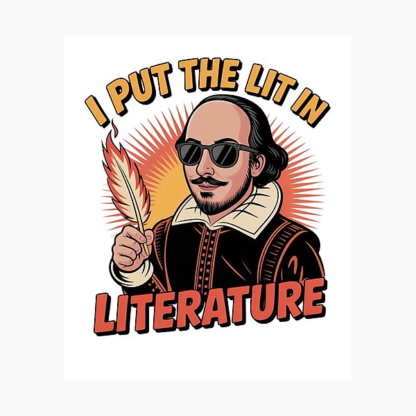Item preview, I Put The LIT In Literature designed and sold by Mateusz Majcherek.