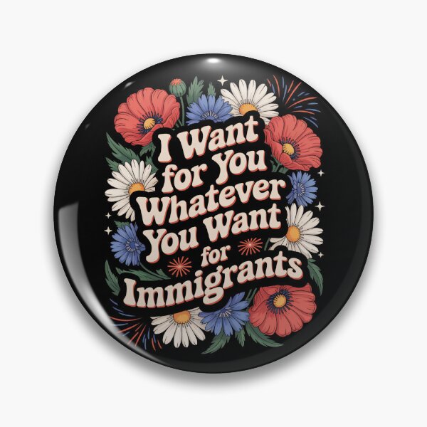 Item preview, I Want For You What You Want For Immigrants Retro Floral  designed and sold by G350.