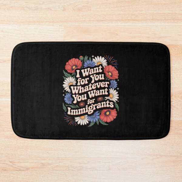 Item preview, I Want For You What You Want For Immigrants Retro Floral  designed and sold by G350.