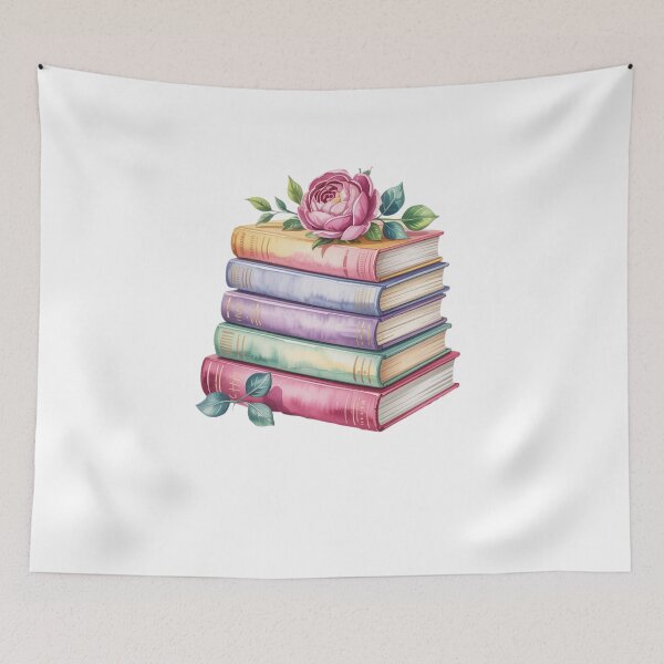 Item preview, Floral pastel books  designed and sold by Mateusz Majcherek.