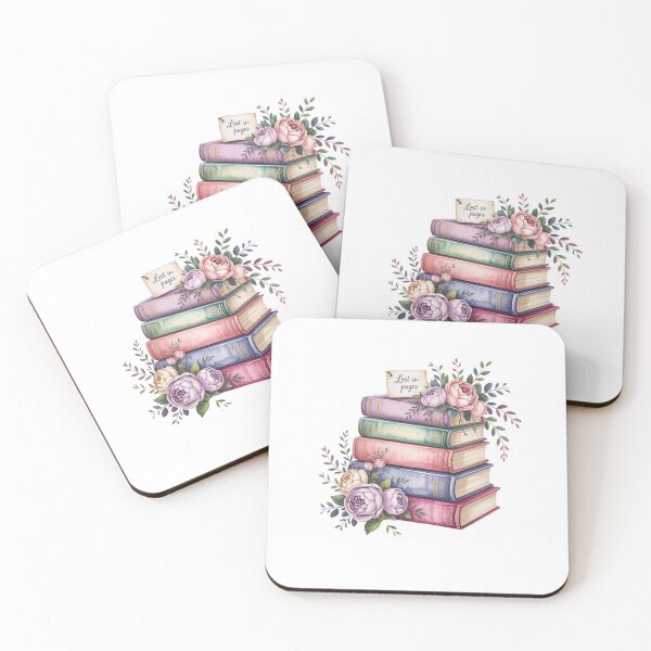 Item preview, Floral pastel books  designed and sold by Mateusz Majcherek.