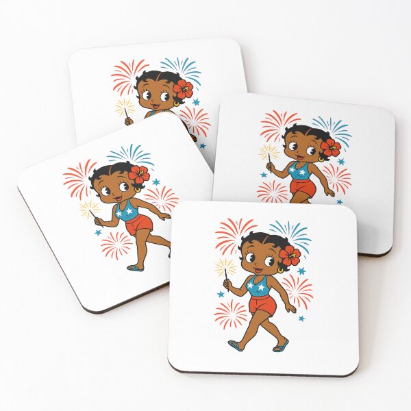 Item preview,  Cute Betty Boop Inspired Melanin 4th of July Island Vibes Design designed and sold by Artbyminga.