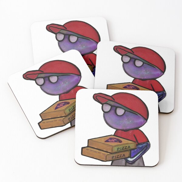 Item preview, My Dude Cartoon with Pizzas — Fun & Surreal Character Drawing designed and sold by aadventures.