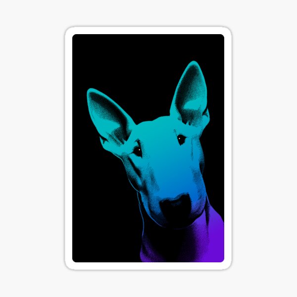 Bull Terrier Pop Art | Gift For Bull Terrier Lovers, Bull Terrier Moms, Bull Terrier Dads & Bull Terrier Owners Sticker