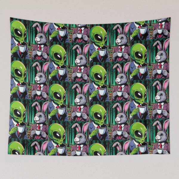 Item preview, alien and cute bunny designed and sold by Dogandesighn.
