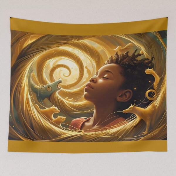Item preview, Sleeping Child's Golden Dreams designed and sold by Edenglow Prints & Peculiars.