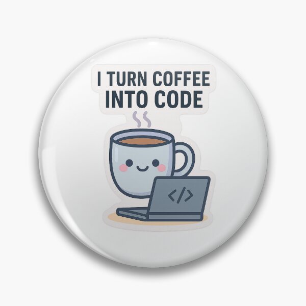 Item preview, I Turn Coffee Into Code designed and sold by SugarPix Designs.