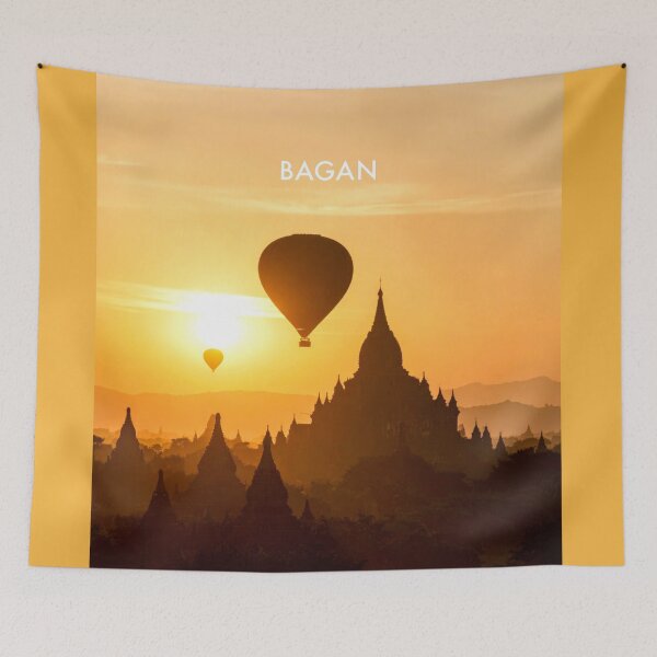 Item preview, Bagan Modern Travel Poster designed and sold by travelwitheric.