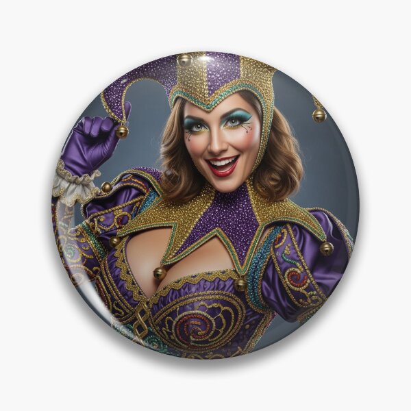 Artikelvorschau, Mardi Gras Weibliche Jester Serie entworfen und verkauft von JWCEnterprises.