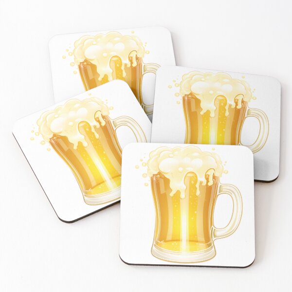 Item preview, Beer Mug Overflowing with Foam Splash Watercolor Style	 designed and sold by Marimurmurprint.