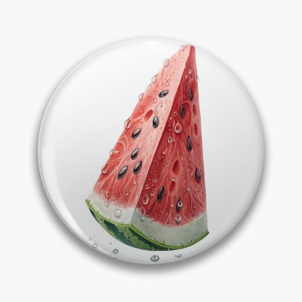 Item preview, Juicy watercolor watermelon slice, perfectly cut and ready to enjoy. A refreshing taste of summer.	 designed and sold by Marimurmurprint.