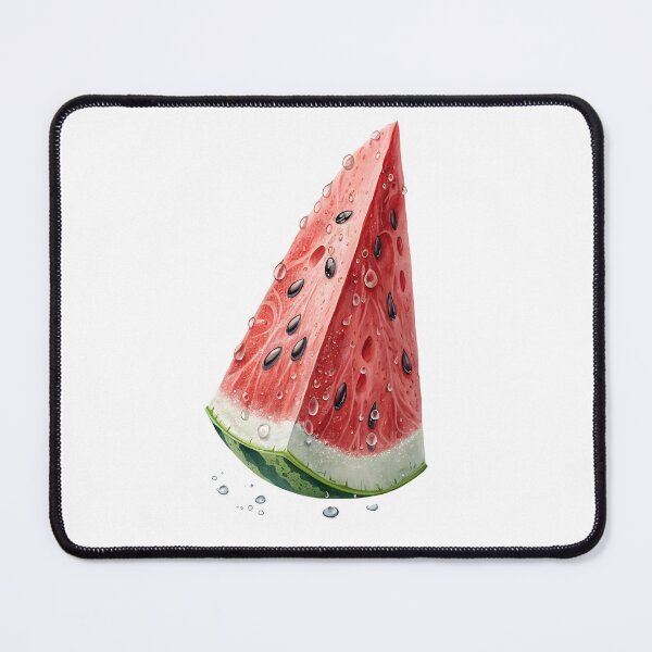 Item preview, Juicy watercolor watermelon slice, perfectly cut and ready to enjoy. A refreshing taste of summer.	 designed and sold by Marimurmurprint.