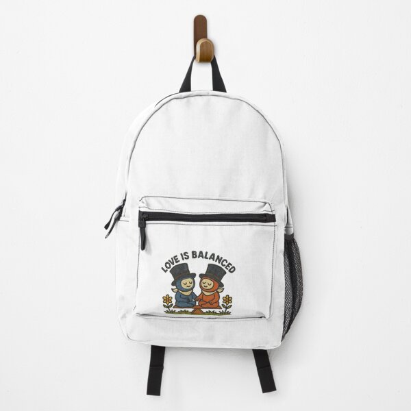 Item preview, Love Is Balanced – Embroidered style print Chibi Design designed and sold by ChibiMingle.