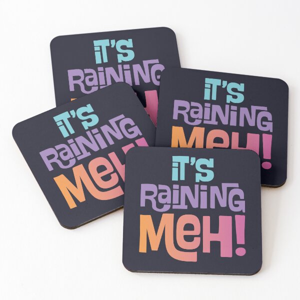 Item preview, It’s Raining Meh – Funny Retro 80s Sarcastic Quote Design designed and sold by PauRicart.