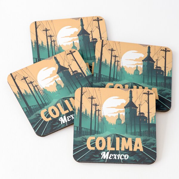 Item preview, Colima Mexico Travel Poster Wall Home Decor Art designed and sold by GTwoThree.