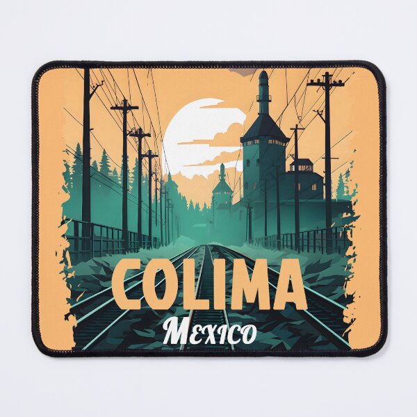 Artikelvorschau, Colima Mexiko Reise Poster Wand Home Decor Kunst entworfen und verkauft von GTwoThree.