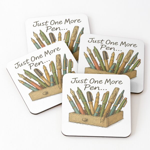 Item preview, Just One More Pen – Sketchbook-Style Pen Collector Design designed and sold by SubtleHobbies.