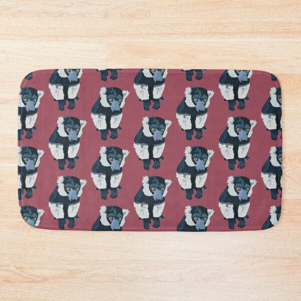Item preview, Black and white belted ruffed lemur  designed and sold by PrettylittlepastelUk.