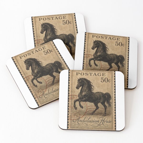 Item preview, Vintage Elegance: Andalusian Horse on Timeless Postage designed and sold by ForeverPrintsOK.