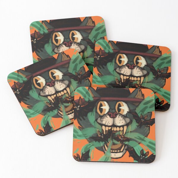 Item preview, Vintage Halloween Inspired Cat with Ghosts and Bats Design designed and sold by henwardhyckle.