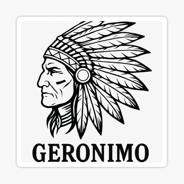 Item preview, AMERICAN INDIAN - GERONIMO designed and sold by Lola Blue.