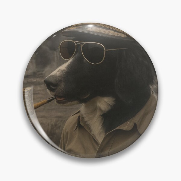 Item preview, My dog rendered as Douglas MacArthur  designed and sold by ItsmeMilky.