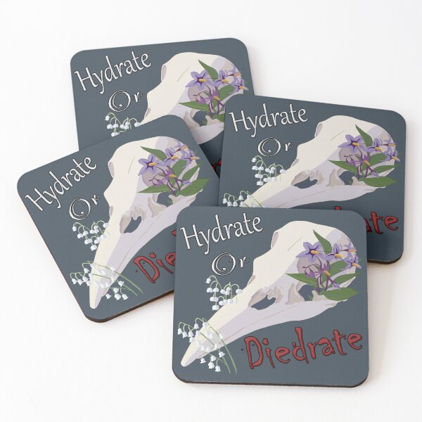 Item preview, Hydrate or Diedrate Raven Skull with Flowers designed and sold by Ivorycrow.