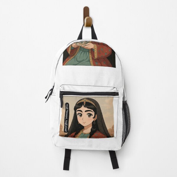 Item preview, Half Persian, Half Pixel – Qajar Anime Portrait designed and sold by Elham Bazyar.
