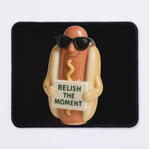 Artikelvorschau, Relish the Moment – Würziges Lebensmotto im Hotdog-Look entworfen und verkauft von Girih.