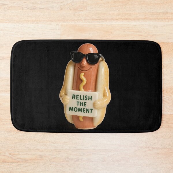 Artikelvorschau, Relish the Moment – Würziges Lebensmotto im Hotdog-Look entworfen und verkauft von Girih.