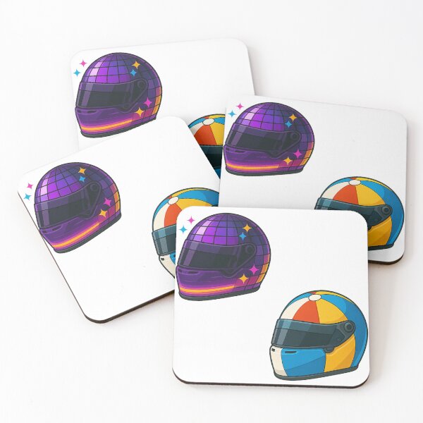Item preview, Disco Beach Ball Helmet – Fun Racing Vibes designed and sold by HotGirlsWatchRacing .