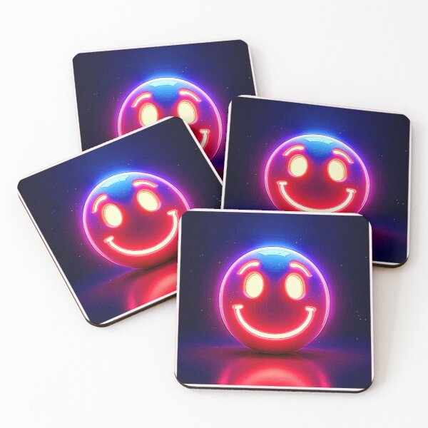Item preview, Neon Smile: Happy Glow designed and sold by Health And Fitness Posts e-Store.