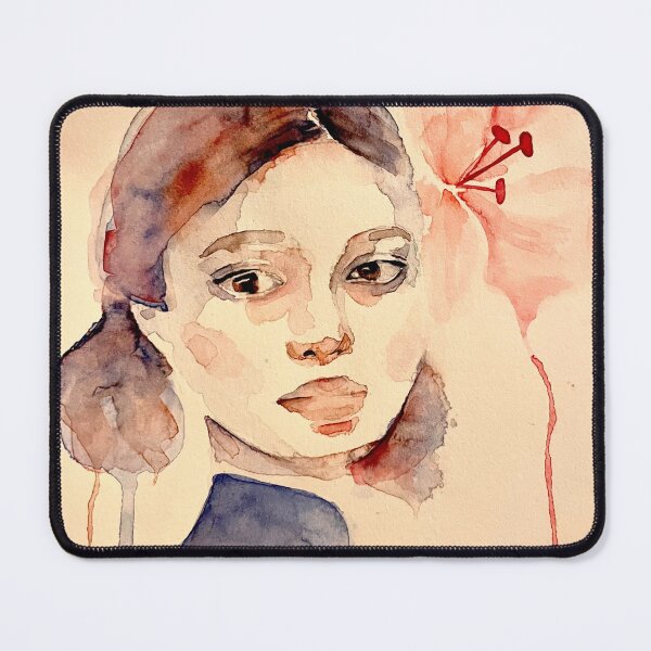 Item preview, Woman portrait in watercolor designed and sold by Lea-Cesca.