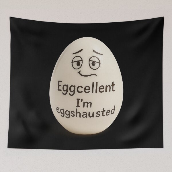 Item preview, Eggshausted – Tiredness meets humor designed and sold by Girih.
