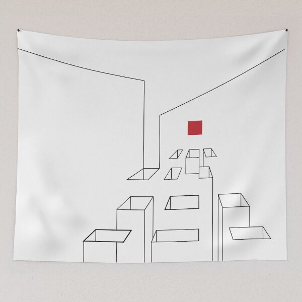 Item preview, Squares Thin Thick Nº2 - Black on White designed and sold by MoN-TheSign.