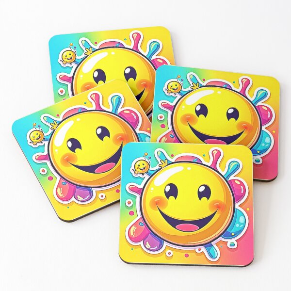 Item preview, Splashy Happy Emoji Fun designed and sold by Health And Fitness Posts e-Store.