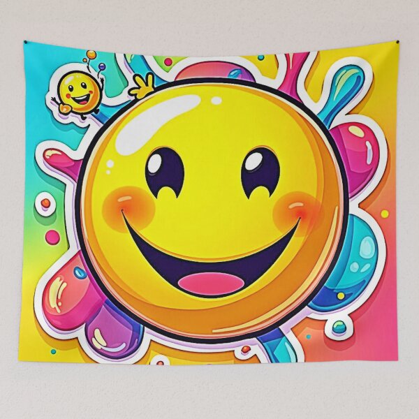 Item preview, Splashy Happy Emoji Fun designed and sold by Health And Fitness Posts e-Store.
