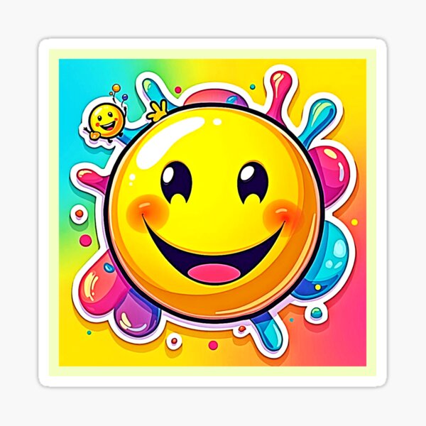Artikel-Vorschau von Spritziger, fröhlicher Emoji-Spaß, designt und verkauft von Health And Fitness Posts e-Store.