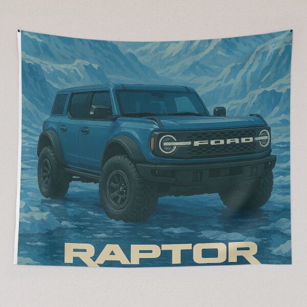 Item preview, Bronco Raptor Poster designed and sold by ParidoxPosters.