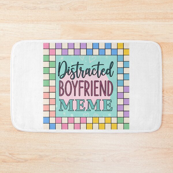 Item preview, Distracted Boyfriend Meme Art | Pastel Grid Funny Relationship Joke designed and sold by asliberry.